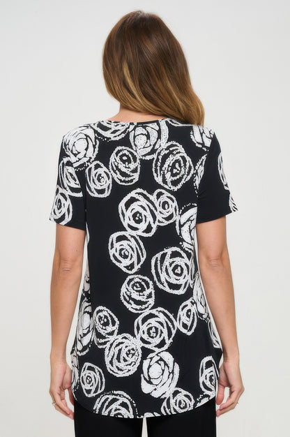Hit V-neck Binding Top