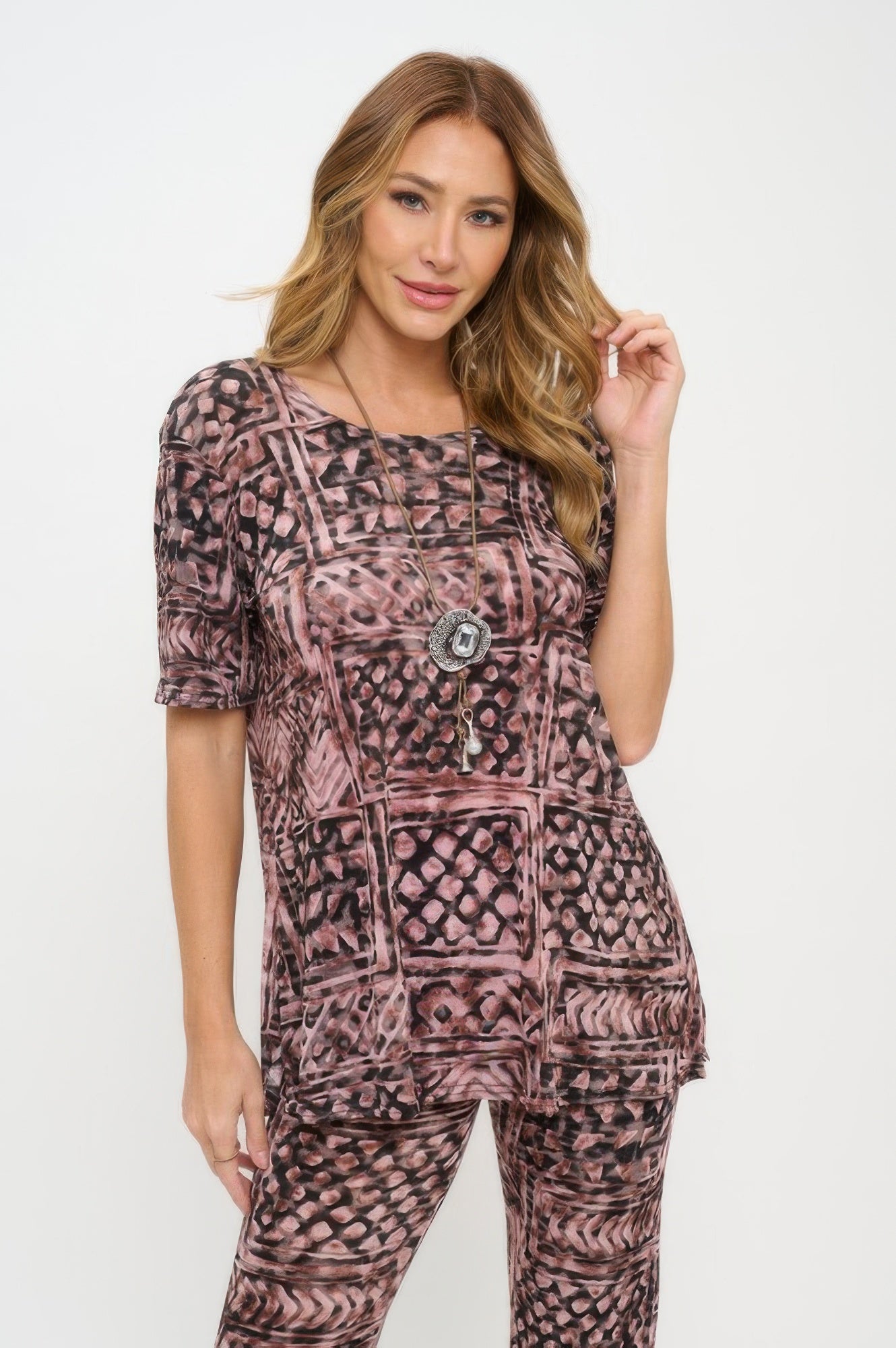 Print Bns Capri Pants Set