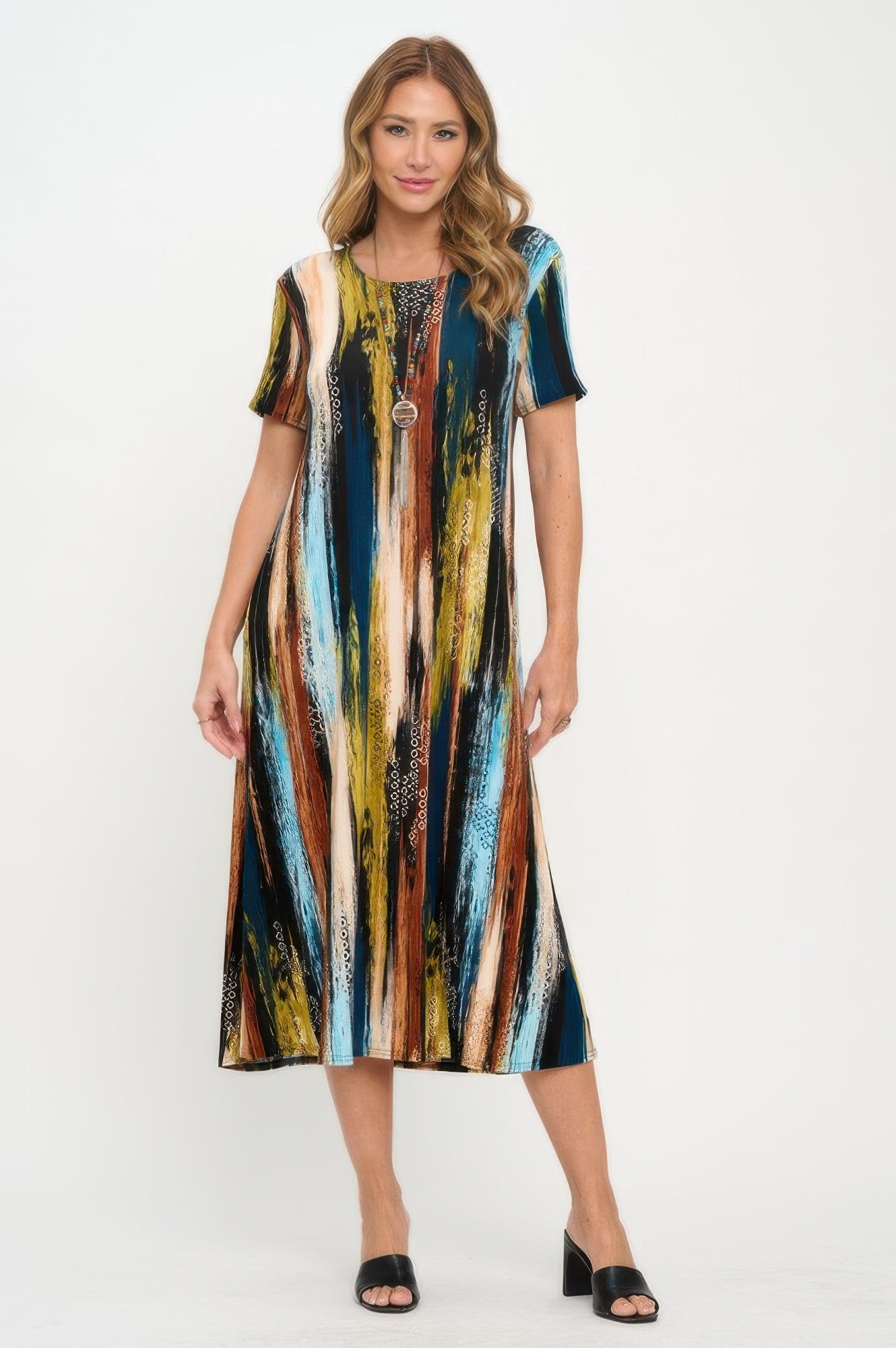 Print Bns Long Dress