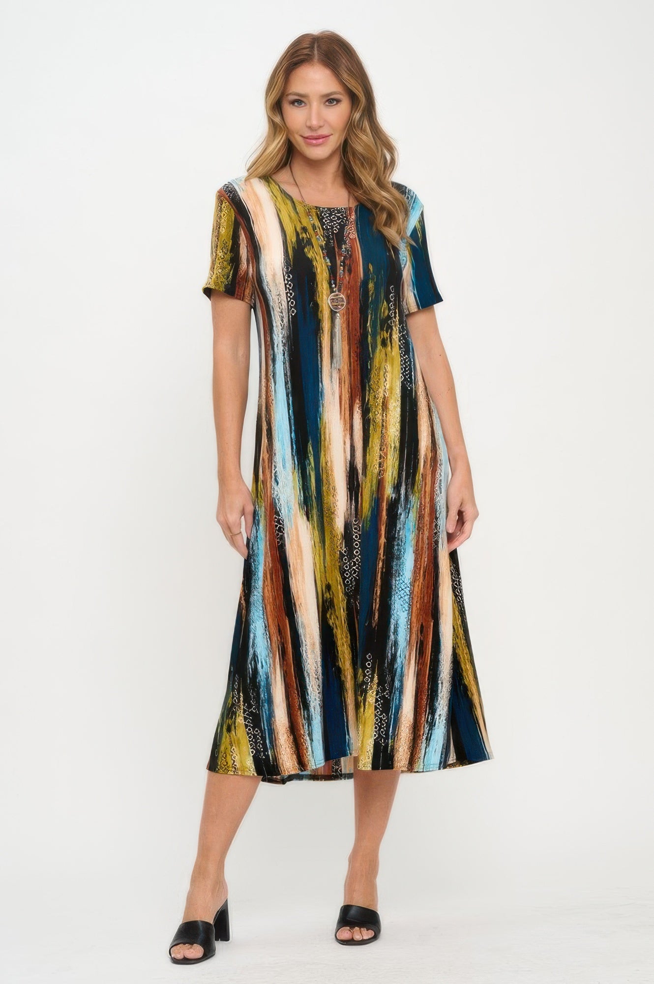 Print Bns Long Dress