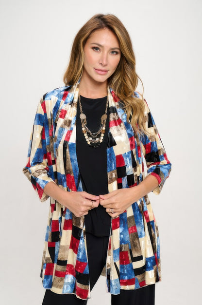 Velvet Burnout Princess Jacket