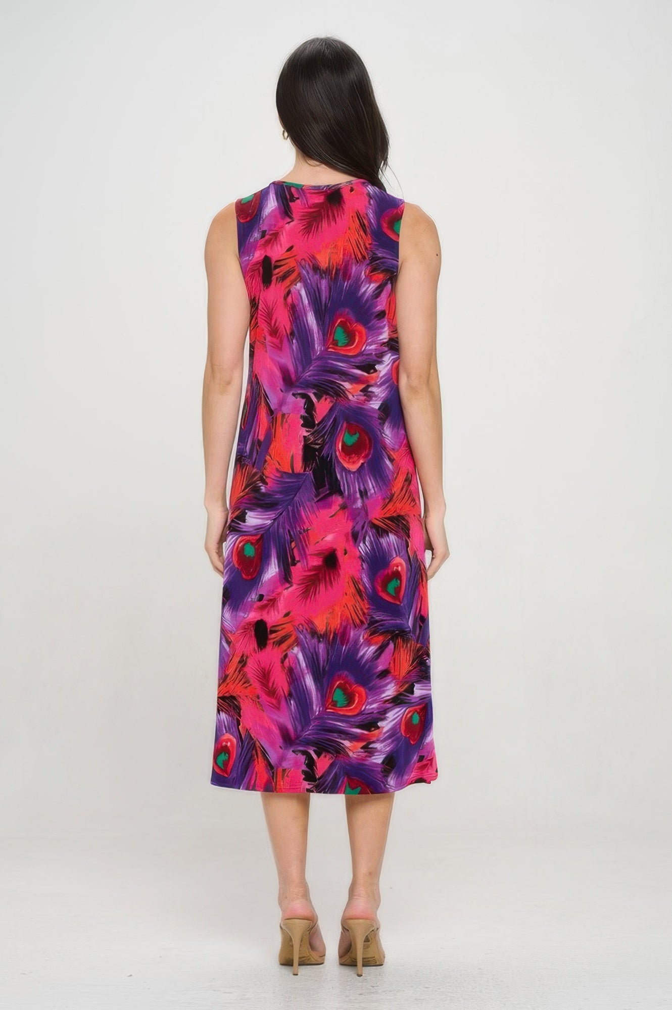 Bn V-neck Midi Tank Dress With Side Slit
