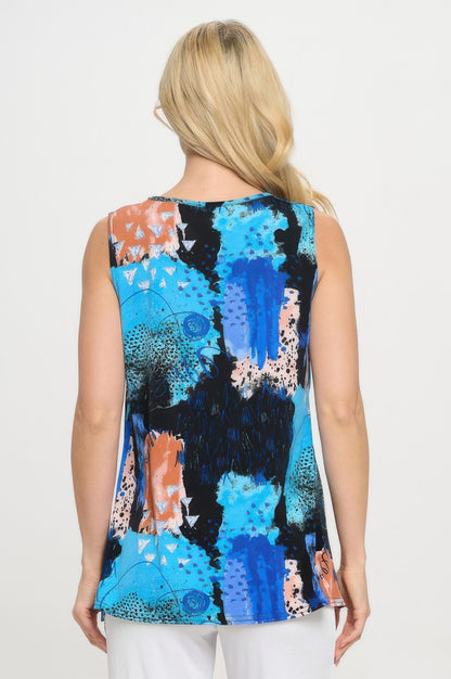 Plus Size Hit Point V-nk Tank Top