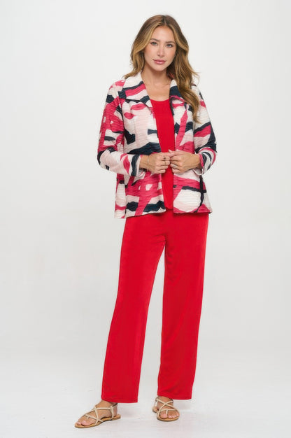 Glitter Wave Digital Print Jacket