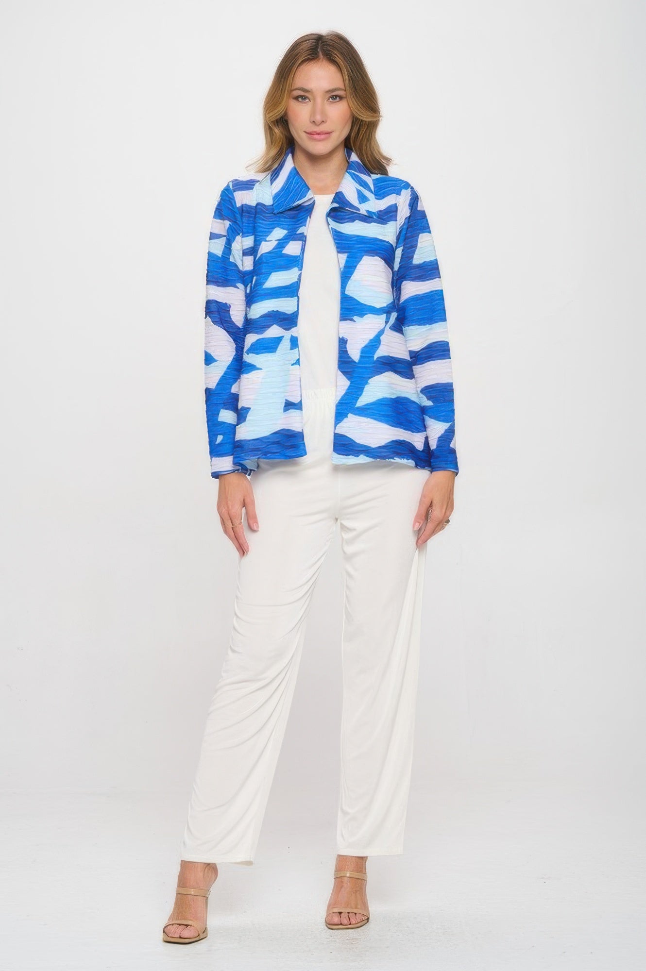 Glitter Wave Digital Print Jacket
