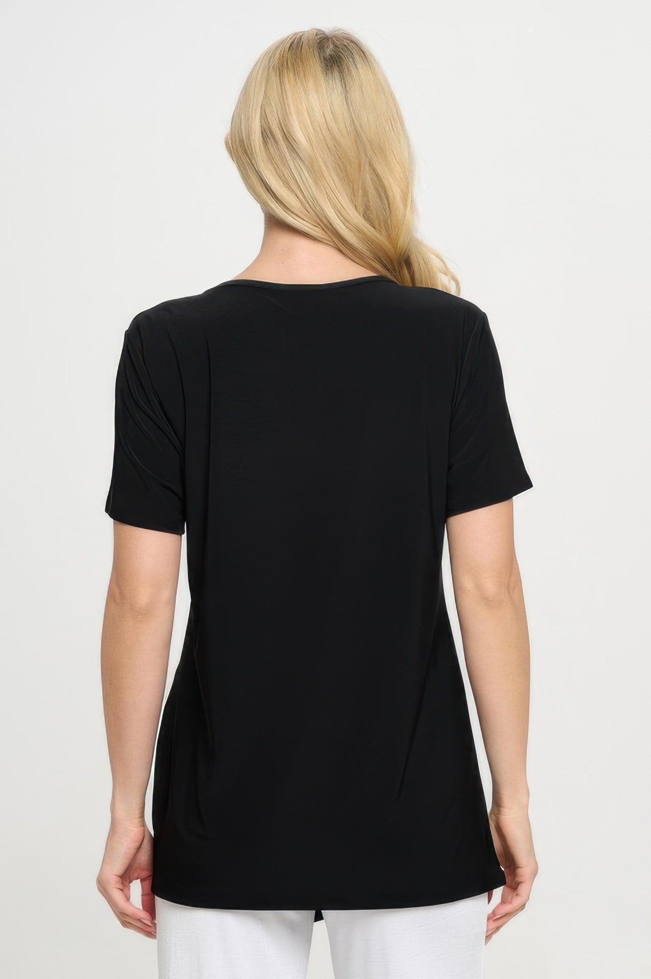 Hit Point V Neck Short Sleeve Top