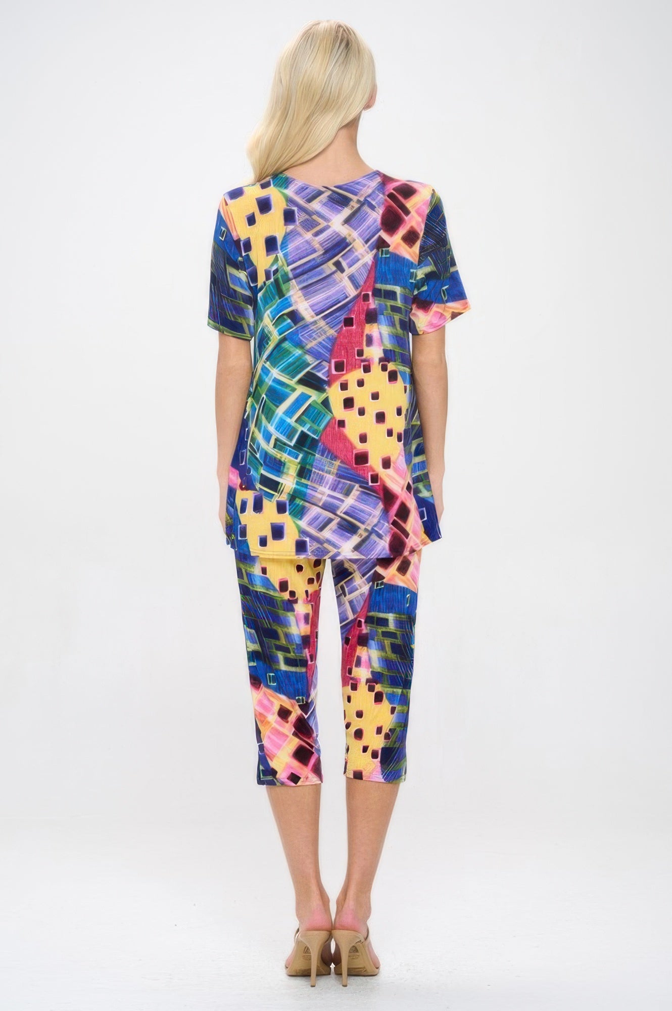 Print Bns Capri Pants Set