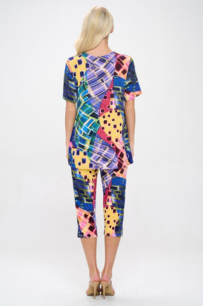 Print Bns Capri Pants Set