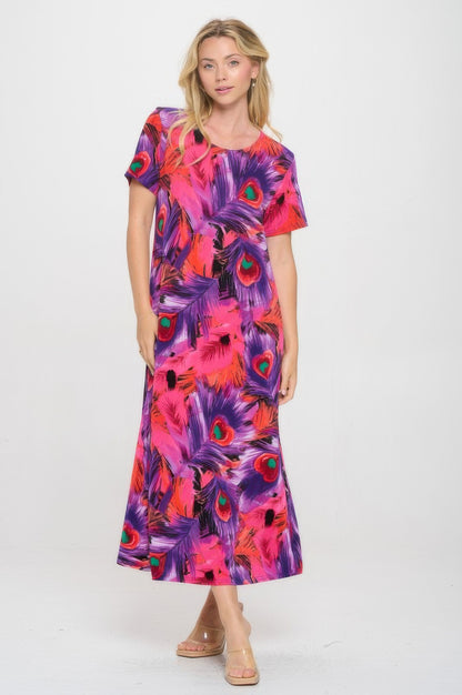 Print Bns Long Dress
