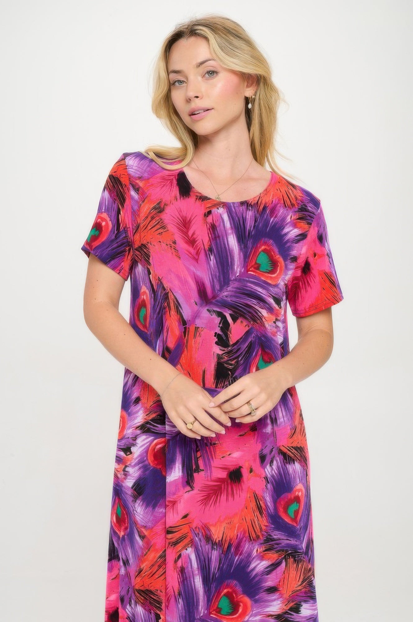 Print Bns Long Dress