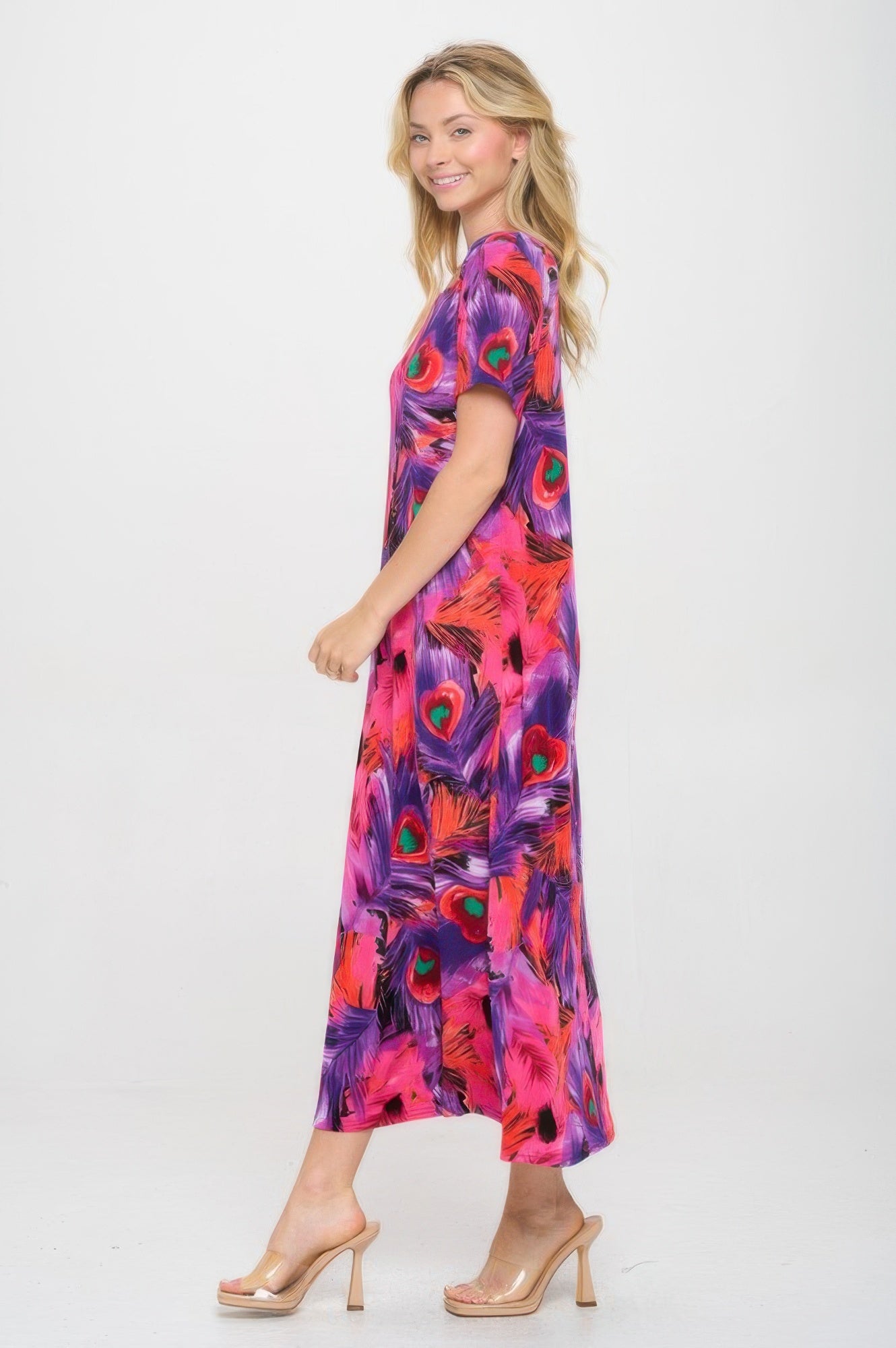Print Bns Long Dress