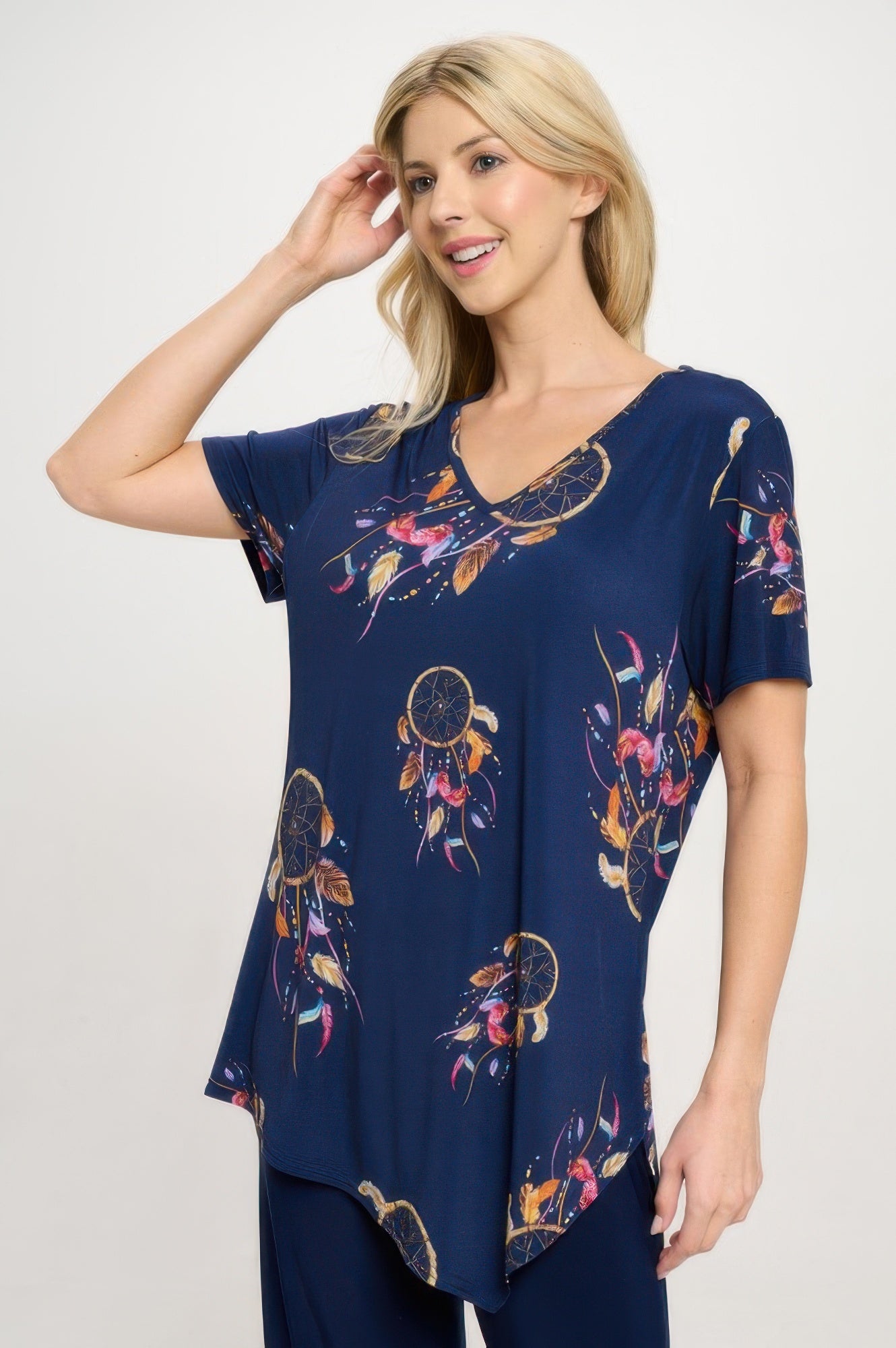 Hit Point V-neckline Top
