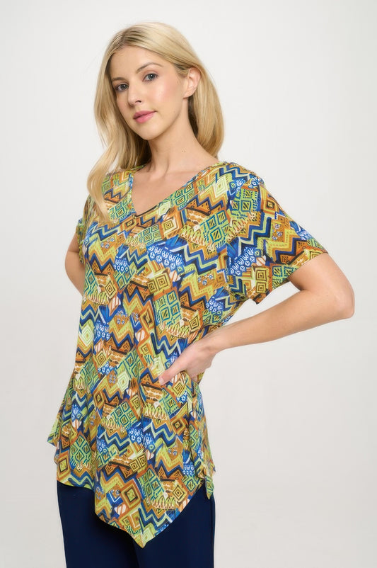 Hit Point V-neckline Top