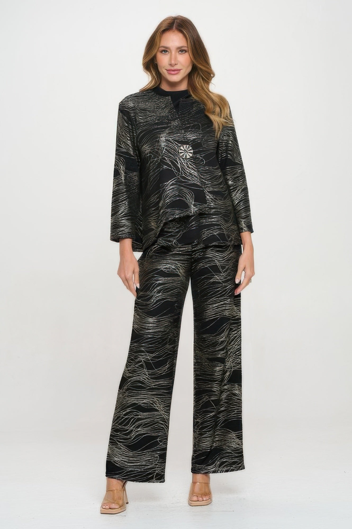 Fukuro Jacquard Button Jacket W/foil