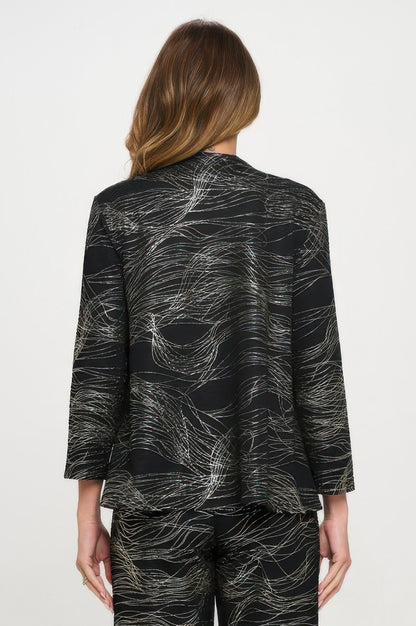 Fukuro Jacquard Button Jacket W/foil