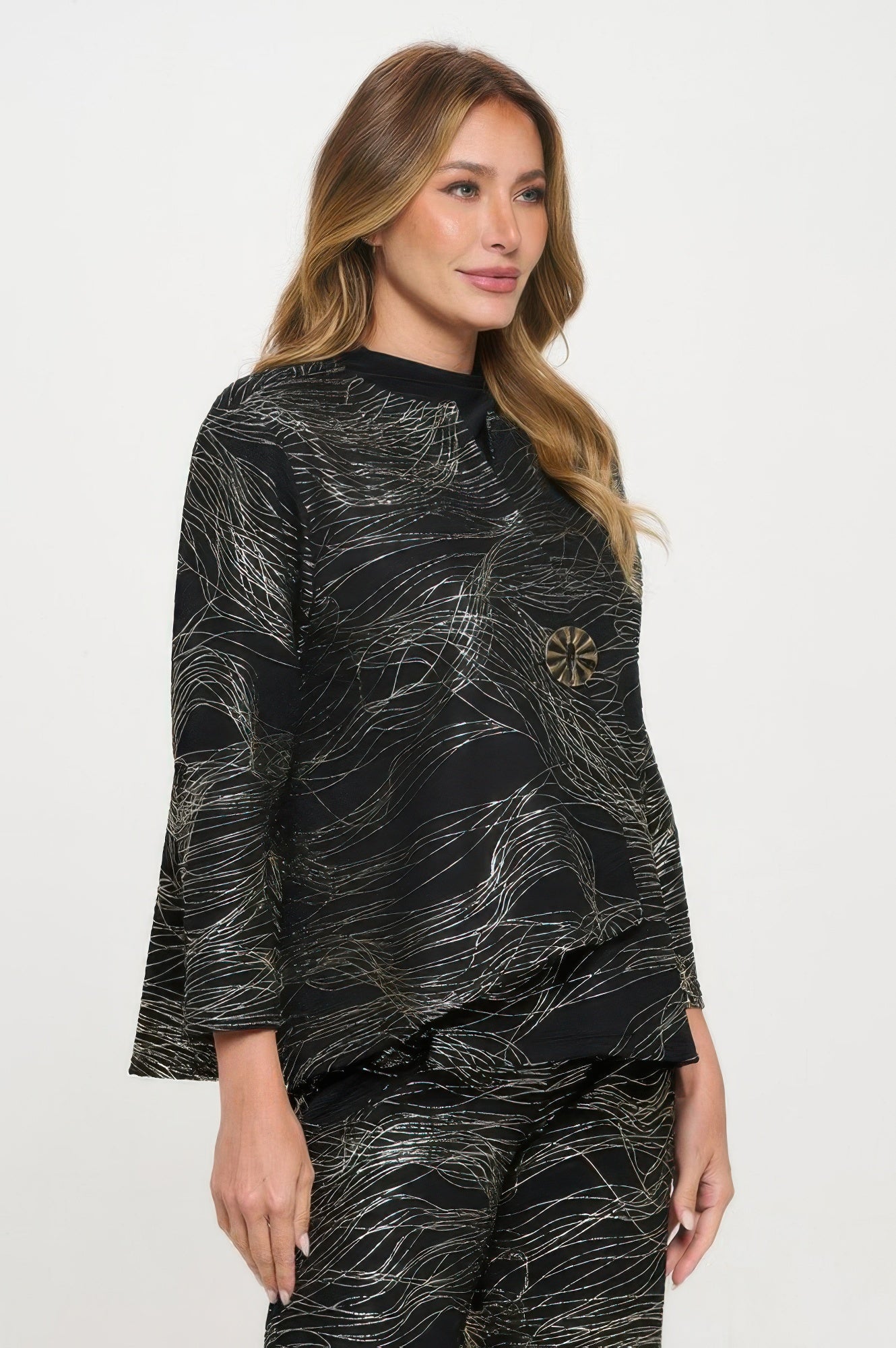 Fukuro Jacquard Button Jacket W/foil
