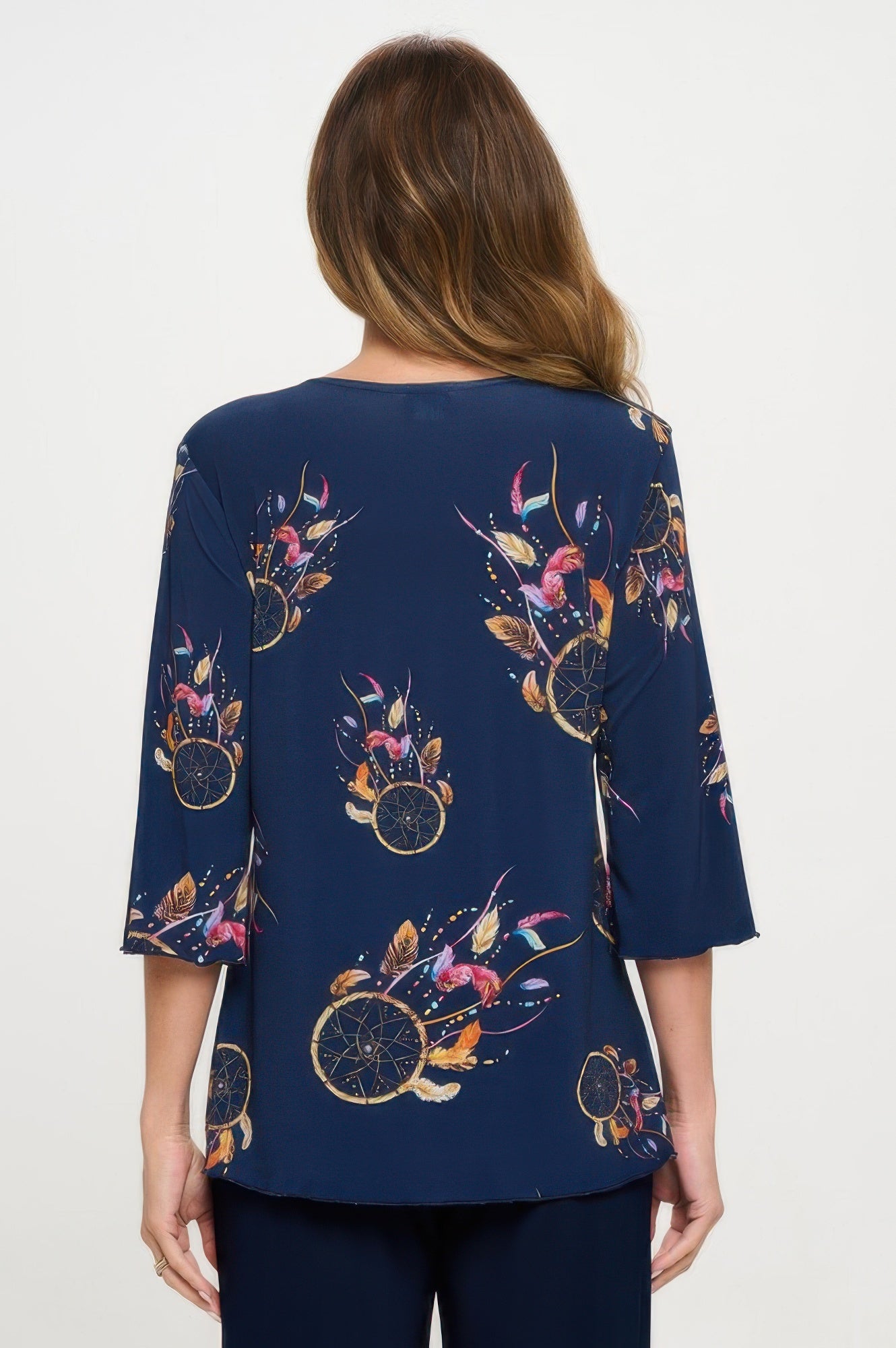 Print Hit Merrow Top