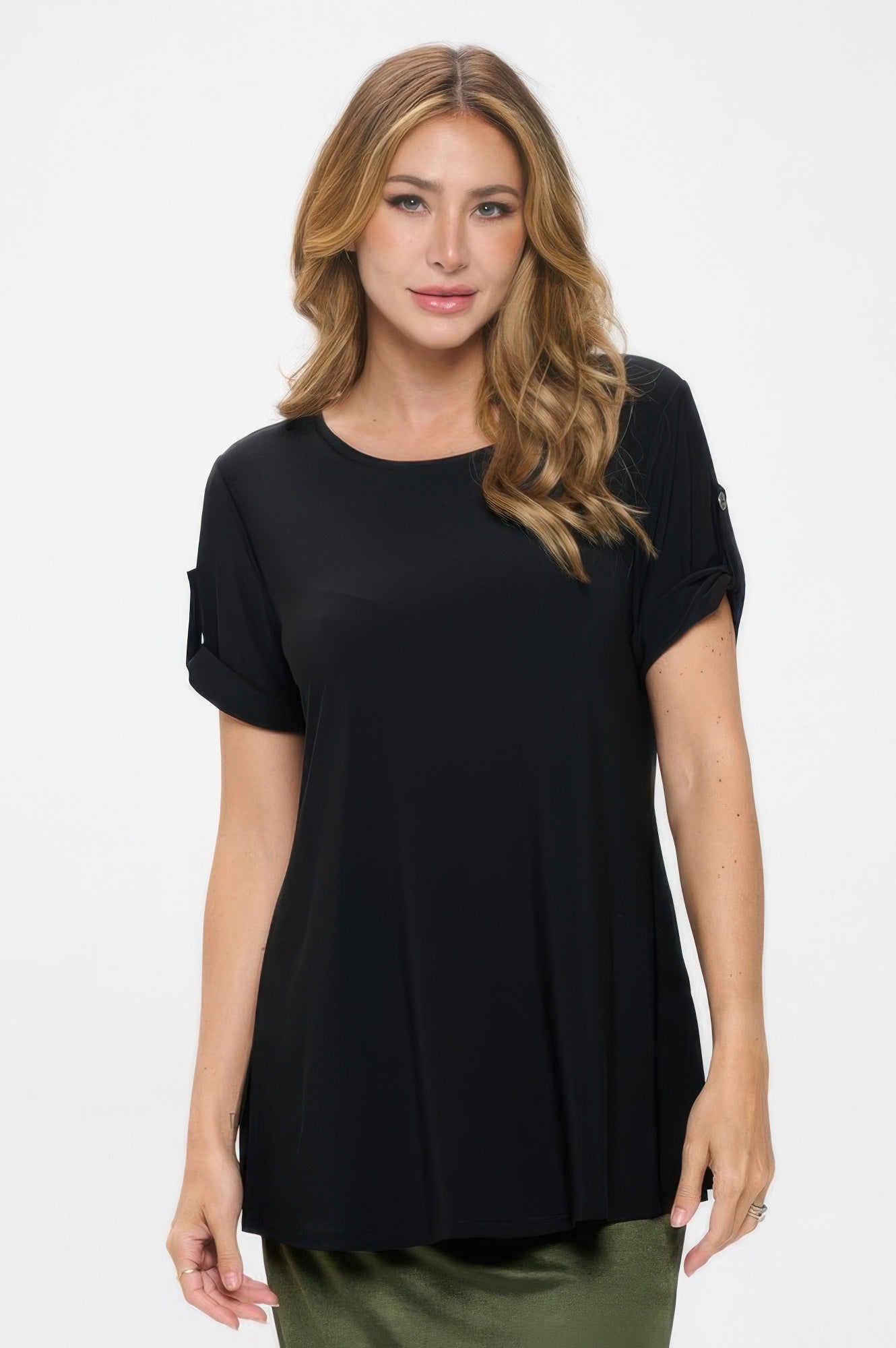Hit Button Short Sleeve Top