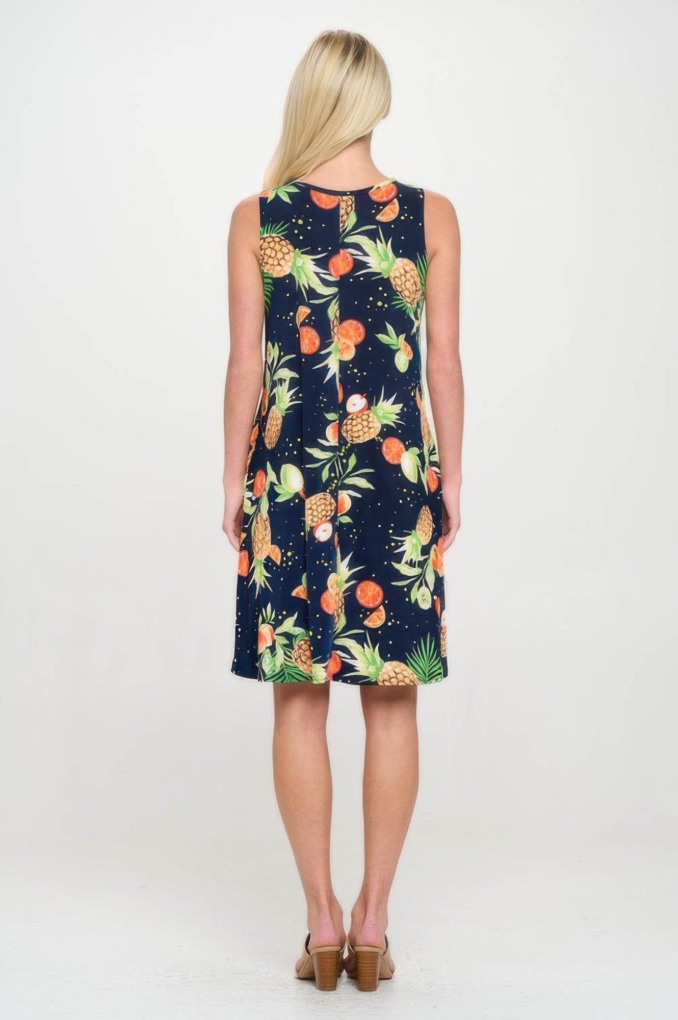 Bns V-neck Bias Pocket Tank Dress
