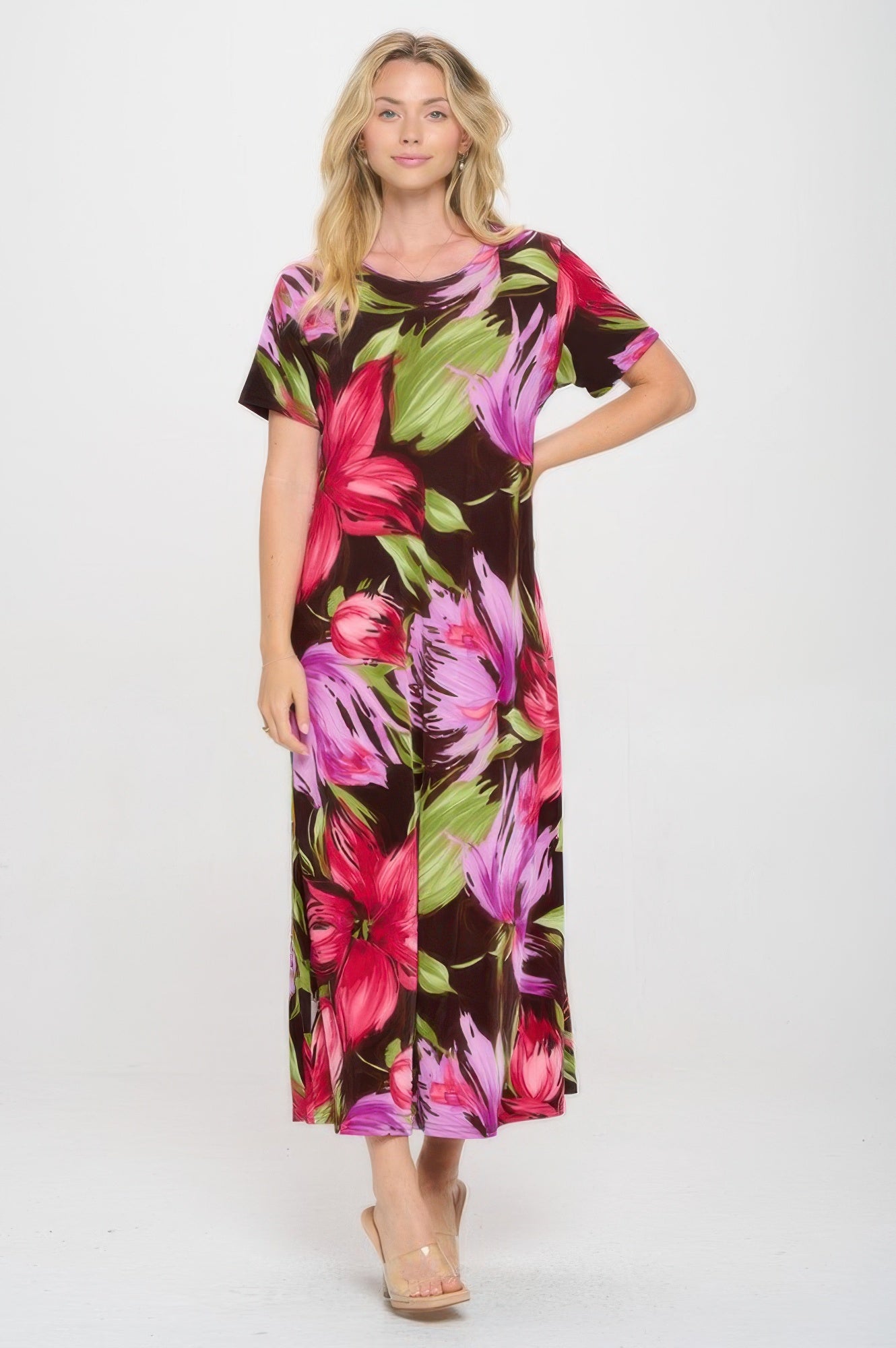 Print Bns Long Dress