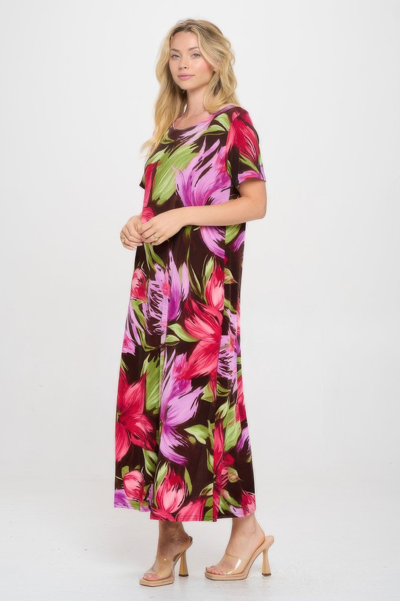 Print Bns Long Dress