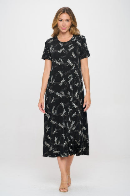 Print Bns Long Dress