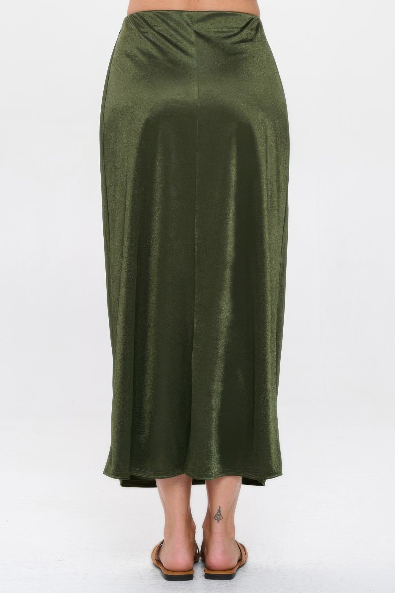Memory Satin Washer Skirt