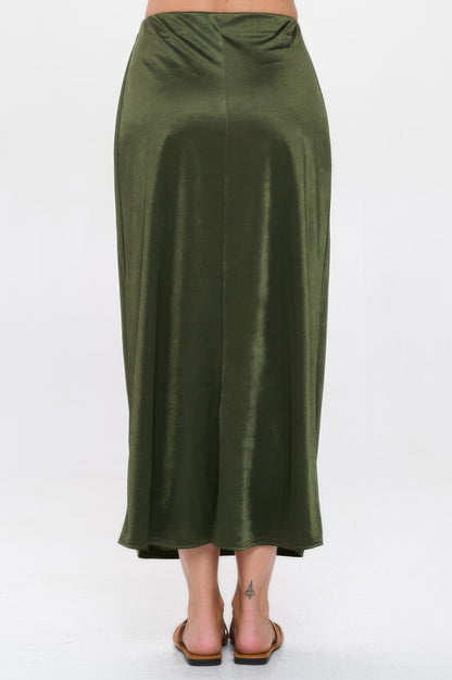 Memory Satin Washer Skirt