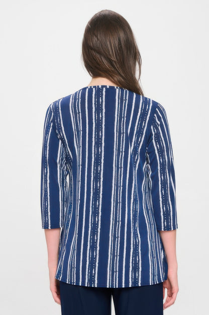 Hit V-neck Band Top W/vent