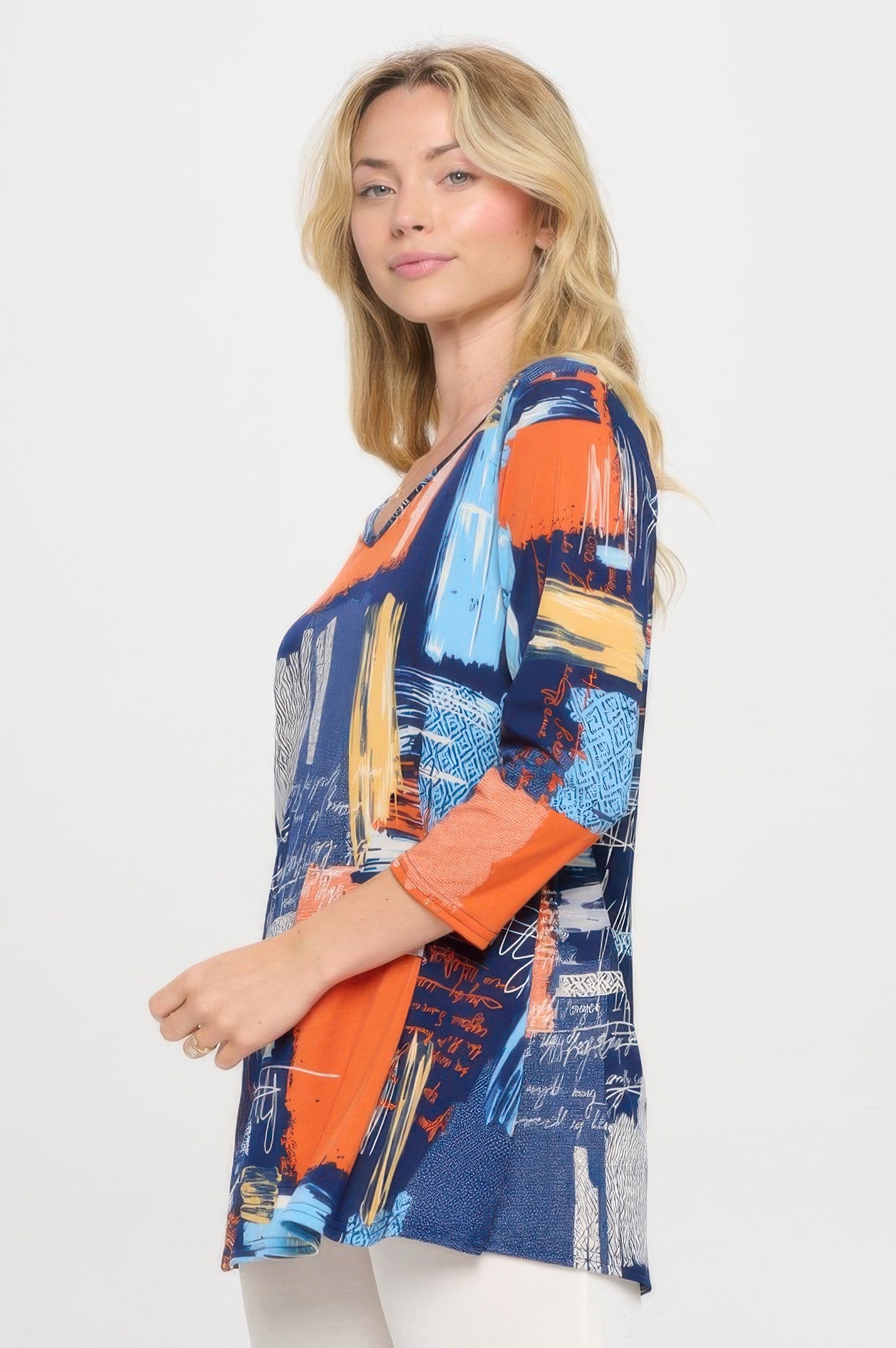 Hit V-neck Band Top W/vent