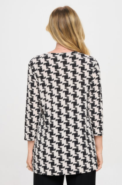 Hit V-neck Band Top W/vent