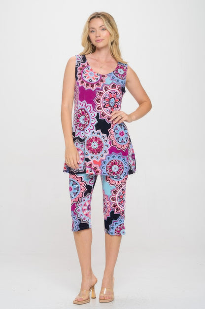 Bns Tank Capri Pants Set