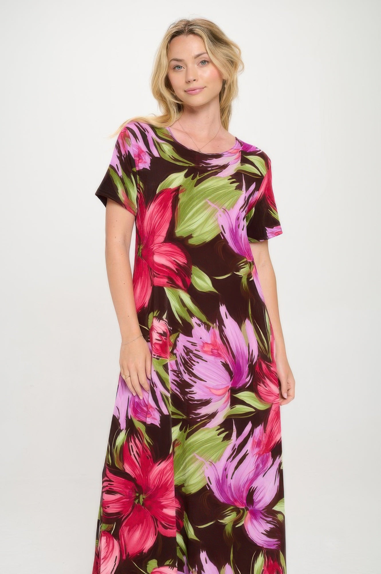 Print Bns Long Dress