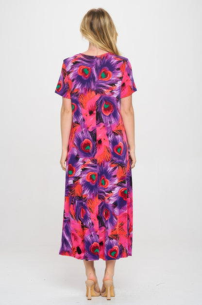 Print Bns Long Dress