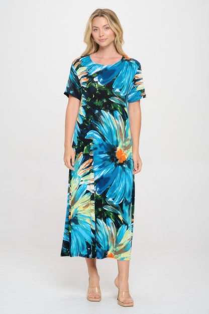 Print Bns Long Dress