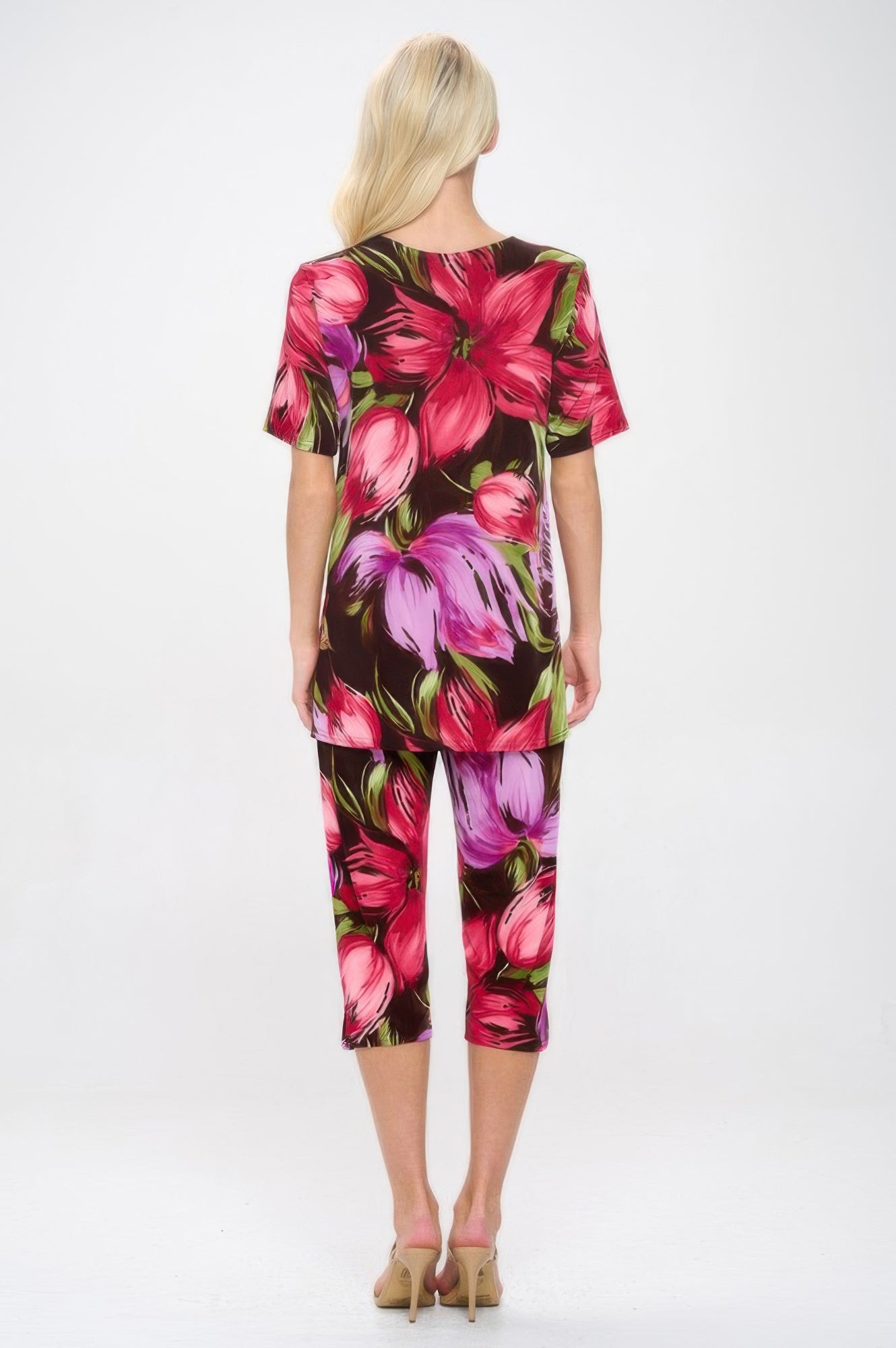 Print Bns Capri Pants Set