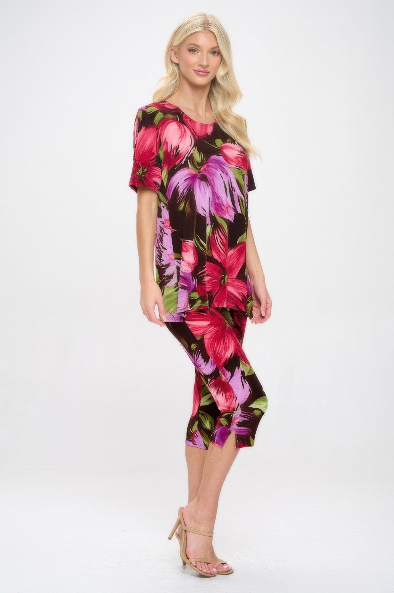 Print Bns Capri Pants Set