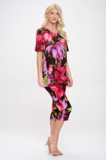 Print Bns Capri Pants Set
