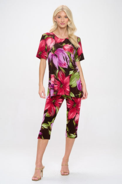 Print Bns Capri Pants Set