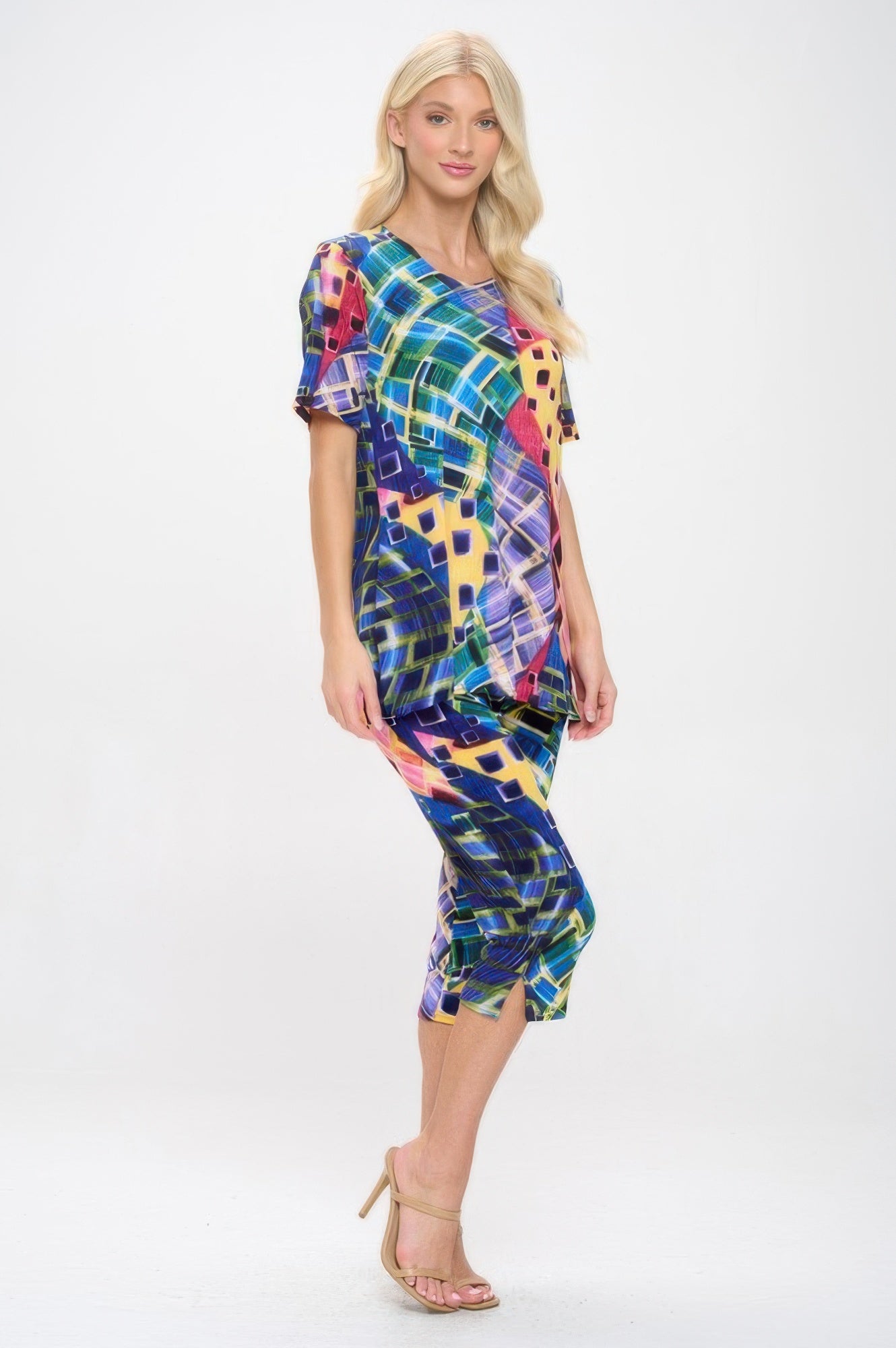 Print Bns Capri Pants Set