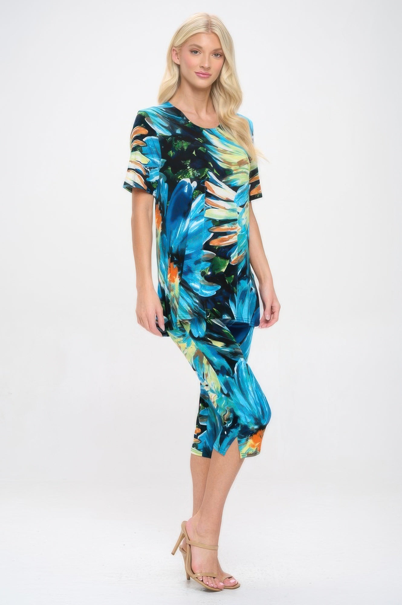 Print Bns Capri Pants Set