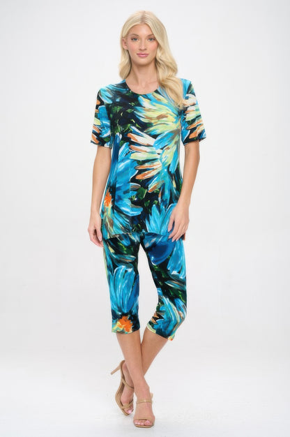 Print Bns Capri Pants Set