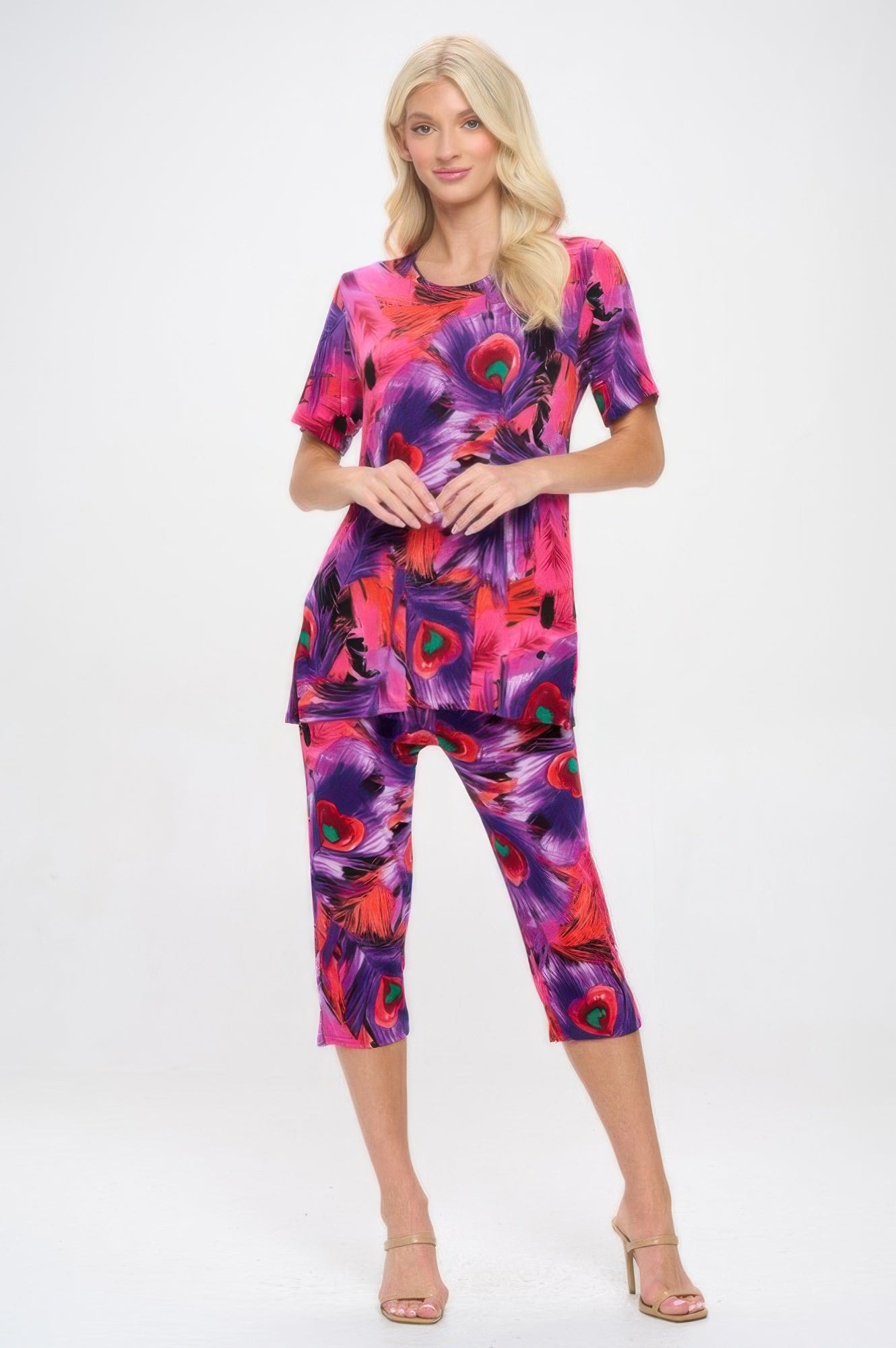 Print Bns Capri Pants Set