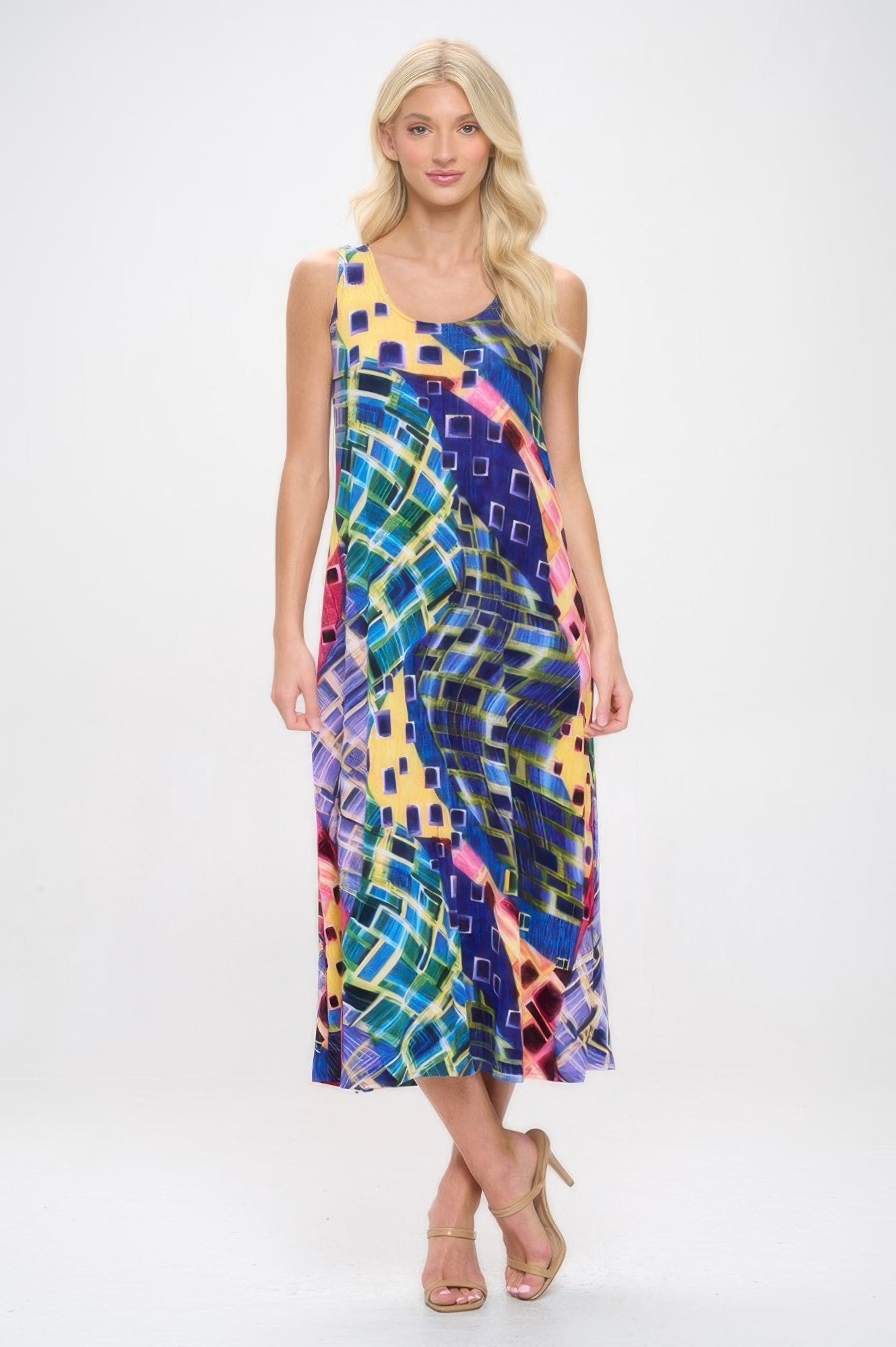 Print Bns Tank Long Dress