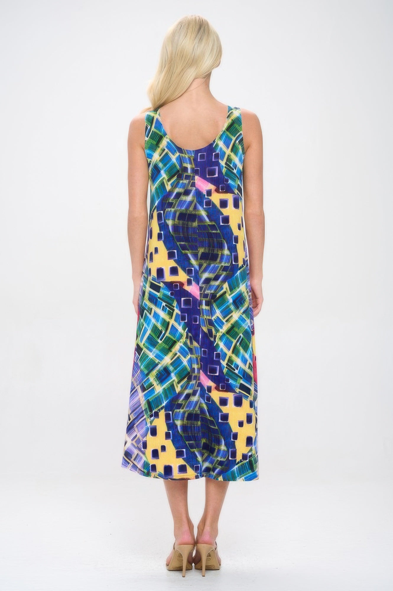 Print Bns Tank Long Dress