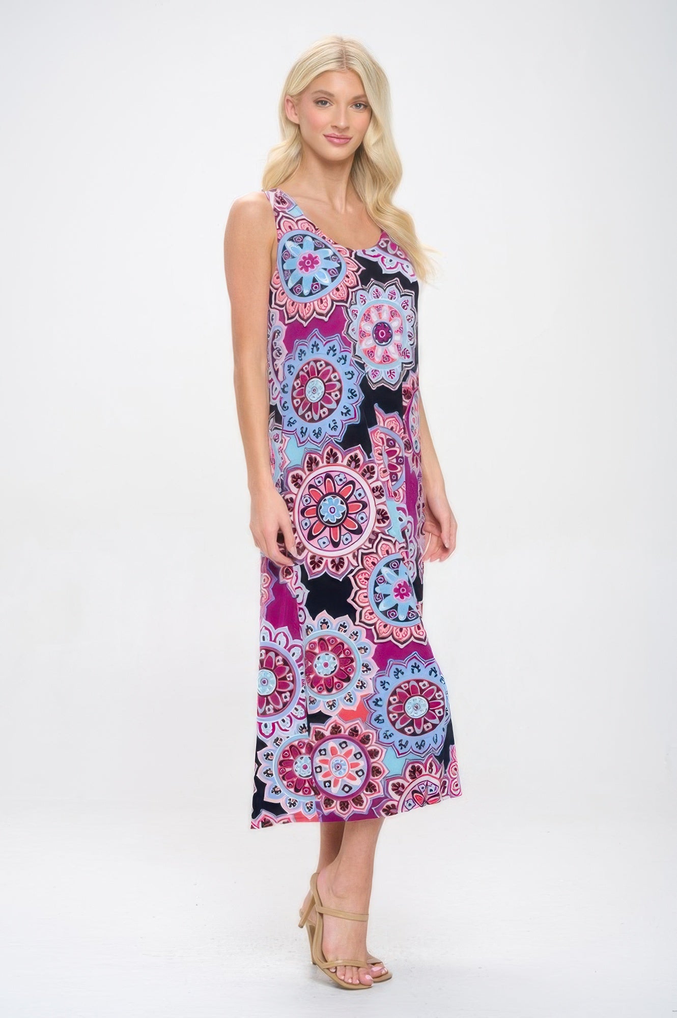 Print Bns Tank Long Dress