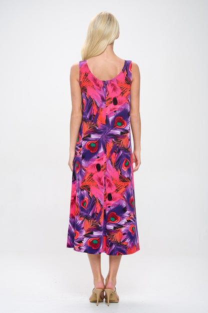 Print Bns Tank Long Dress
