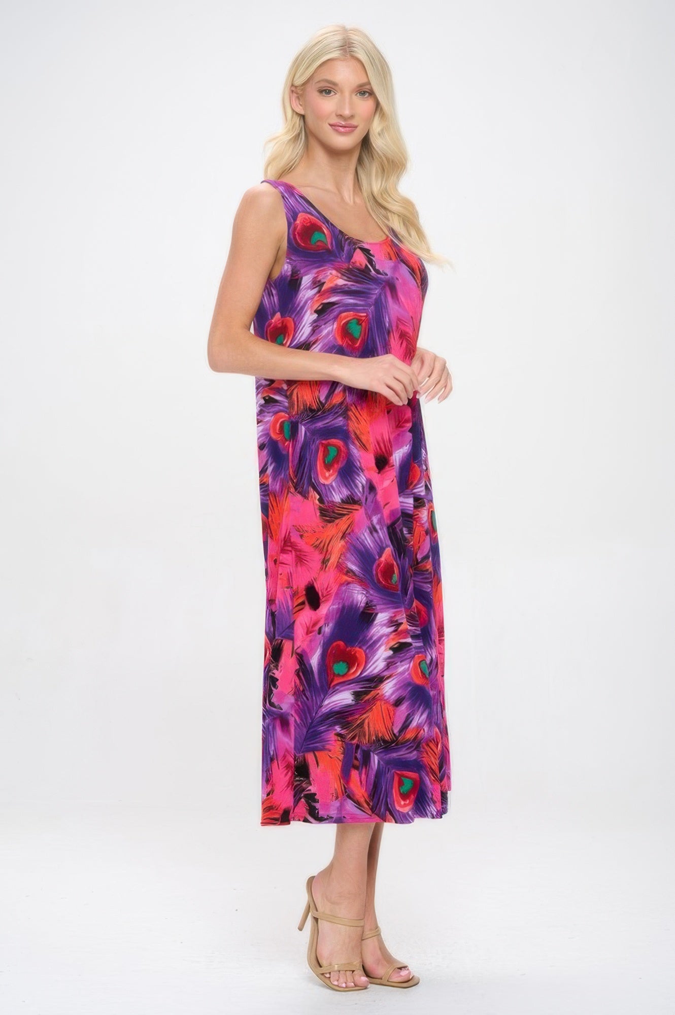 Print Bns Tank Long Dress