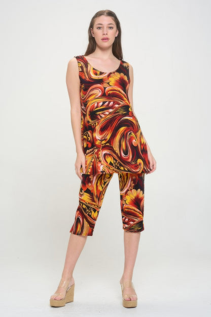 Bns Tank Capri Pants Set