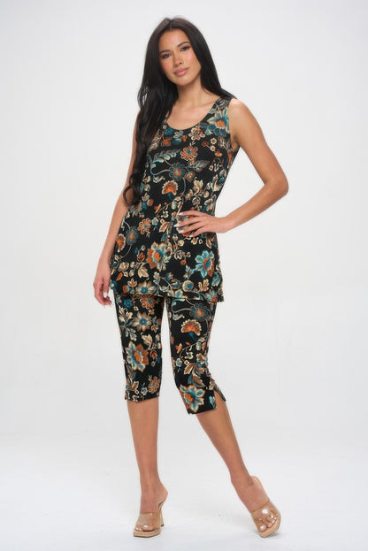 Bns Tank Capri Pants Set